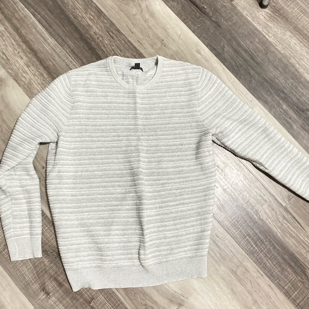 Alfani Men's Light Gray Crewneck Sweater size Large